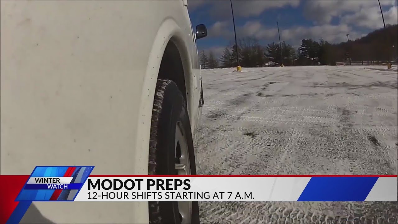 MoDOT preparing for possible winter weather today - YouTube
