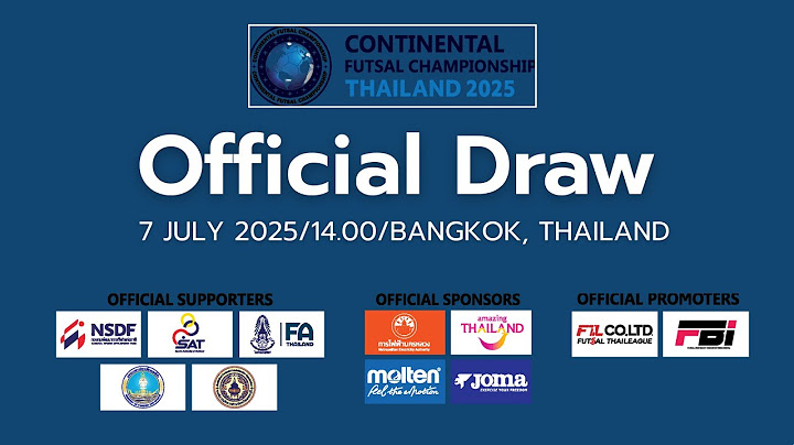 Continental Futsal Championship Thailand 2025 | Official Draw
