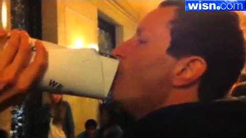 Raw Video: Protesters Chant 