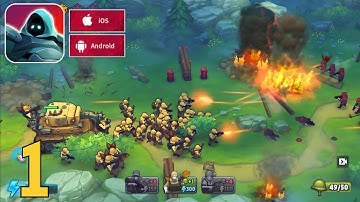 GUNS UP! Mobile War Strategy | Gameplay Walkthrough Part 1(Android, iOS)