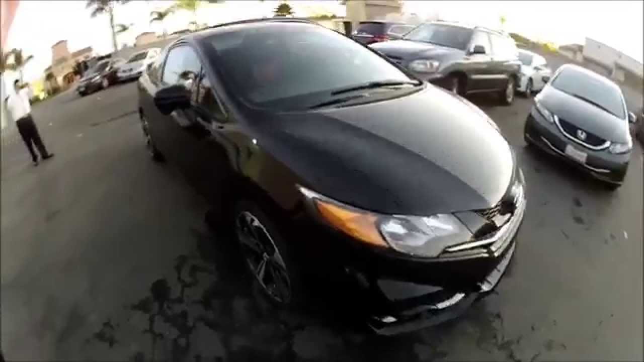 2014 Honda CIvic si coupe black - YouTube