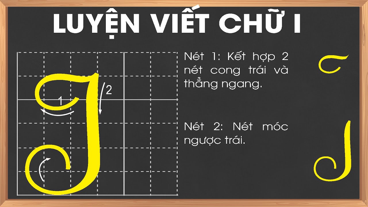 Hướng dẫn viết chữ I hoa cỡ lớn | Luyện viết chữ hoa - YouTube