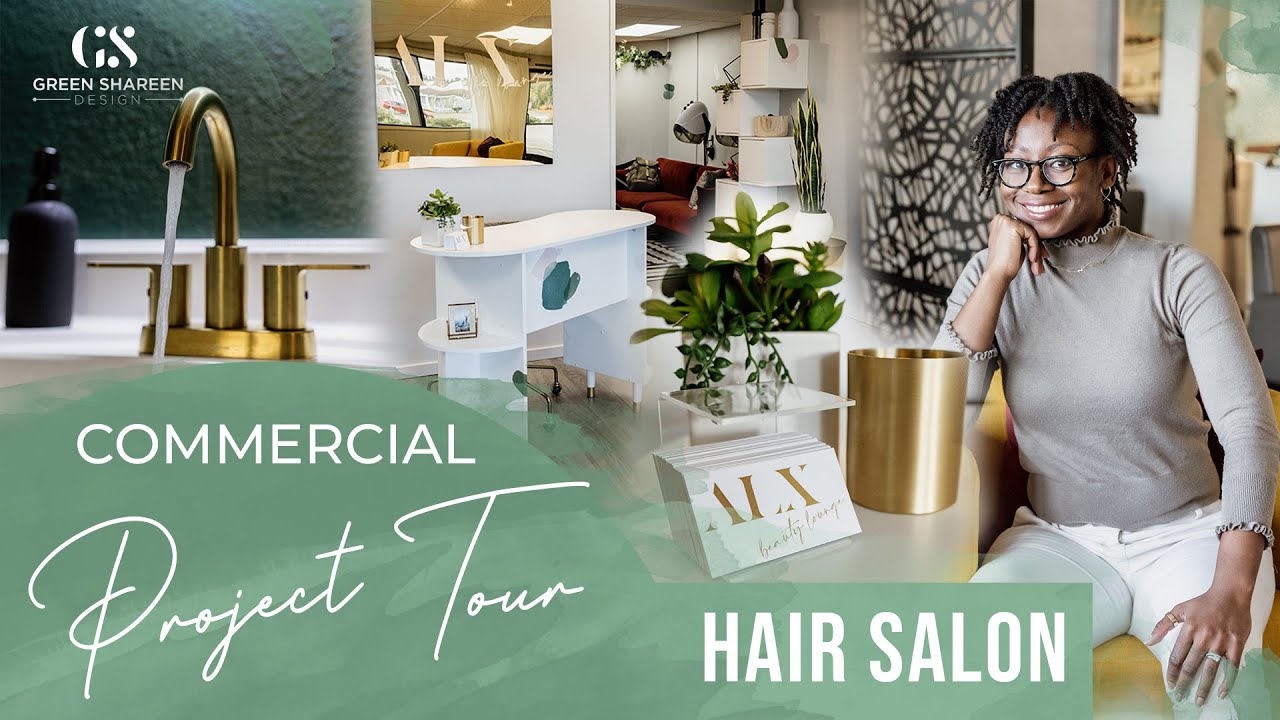 Commercial Project Tour Interior Design :: Hair Salon .: a Green ...