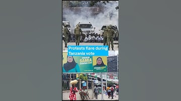 Protests flare during Tanzania vote