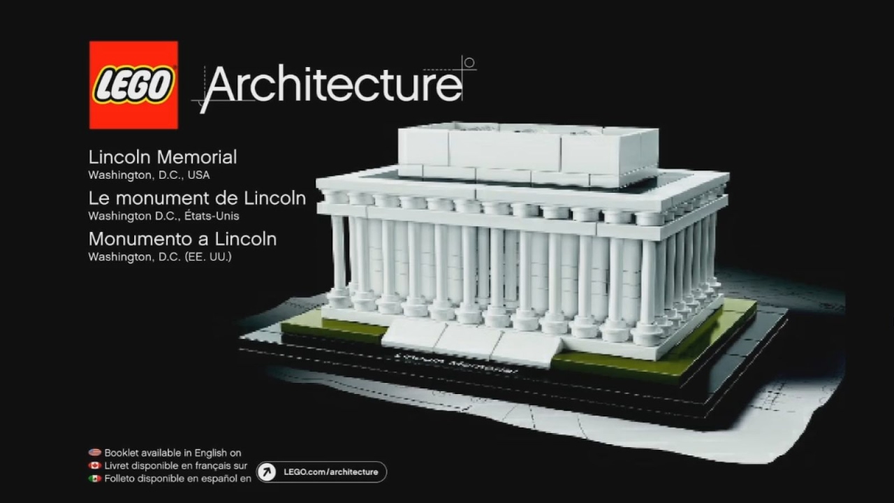 LEGO Architecture 21022 Lincoln Memorial - instruction timelapse