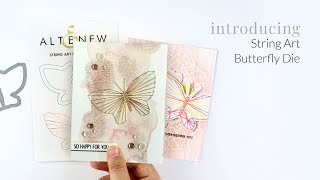 How to Use STRING ART Butterfly Die Set