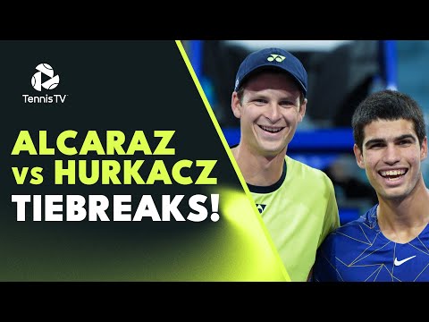All Four Carlos Alcaraz vs Hubert Hurkacz Tiebreaks So Far!