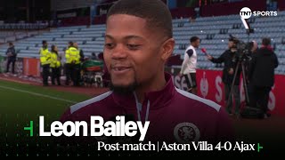 "THE ATMOSPHERE WAS BRILLIANT!" | Leon Bailey | Aston Villa 4-0 Ajax | UEFA Europa Conference League