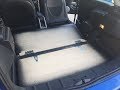 Video 2 R53 Mini Cooper rear seat delete with flat floor and two storage lids