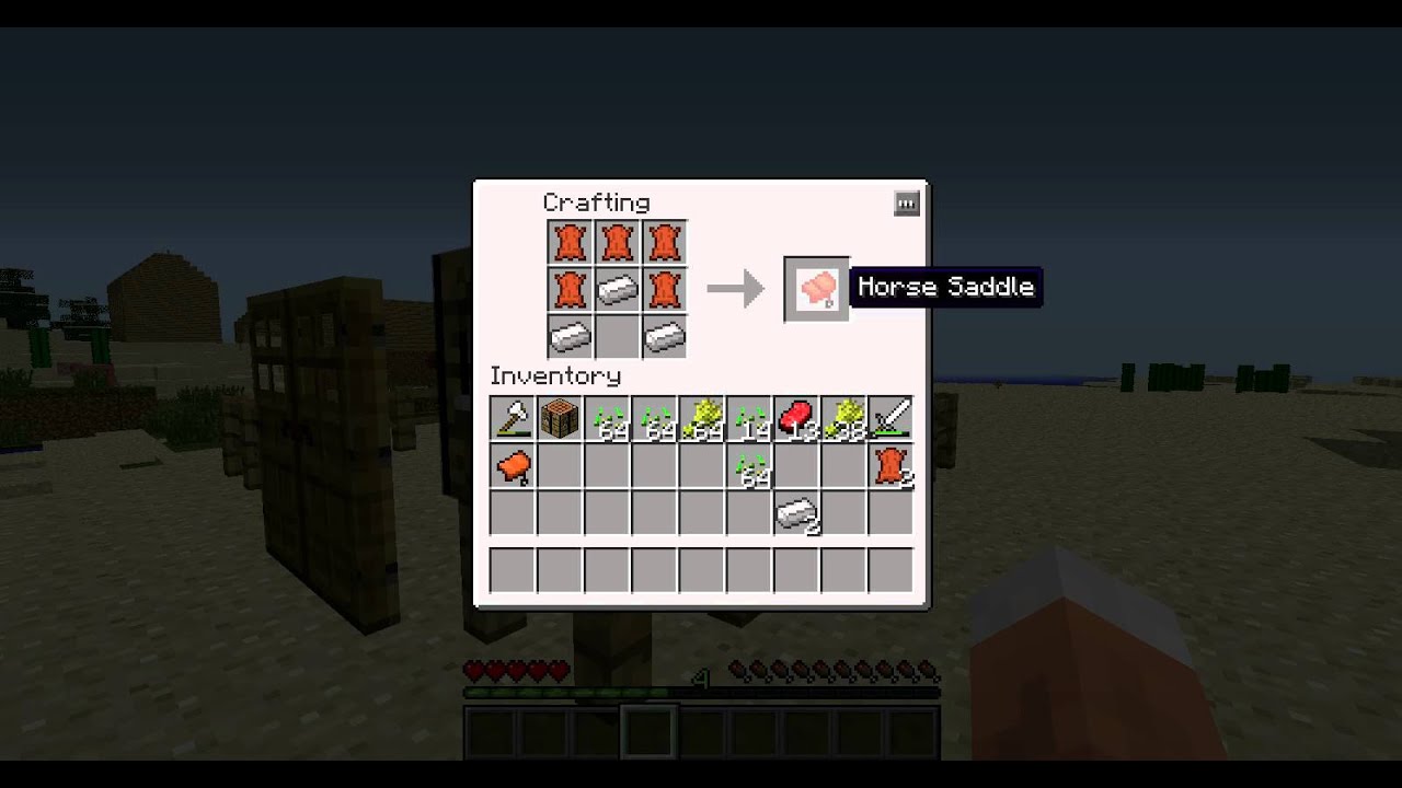 How To Make A Saddle In Minecraft : 1.2.5 Craftable saddles and