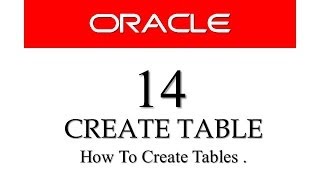 Oracle Database11g tutorials 14 : How to CREATE TABLE using sql developer and command prompt Oracle Database11g tutorials 14 : How to CREATE TABLE using sql developer and command prompt