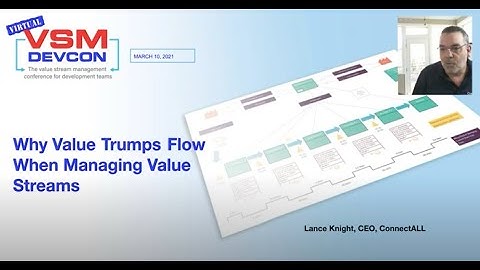 ConnectALL: Why Value Trumps Flow When Managing Value Streams | Lance Knight | VSM DevCon 2021