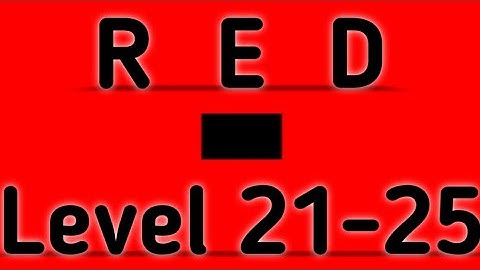 Red Level 21 22 23 24 25 Full Walkthrough Gameplay Android By Barte Bonte IOS RED Puzzle Game