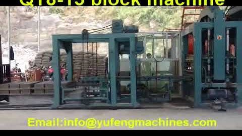QT8-15 Fully-automatic Concrete Block Making Machine