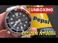 Citizen NY0086 Pepsi Unboxing