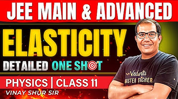 Class 11 Physics | Elasticity | One Shot | JEE 2025 | JEE 2026 | Vinay Shur Sir