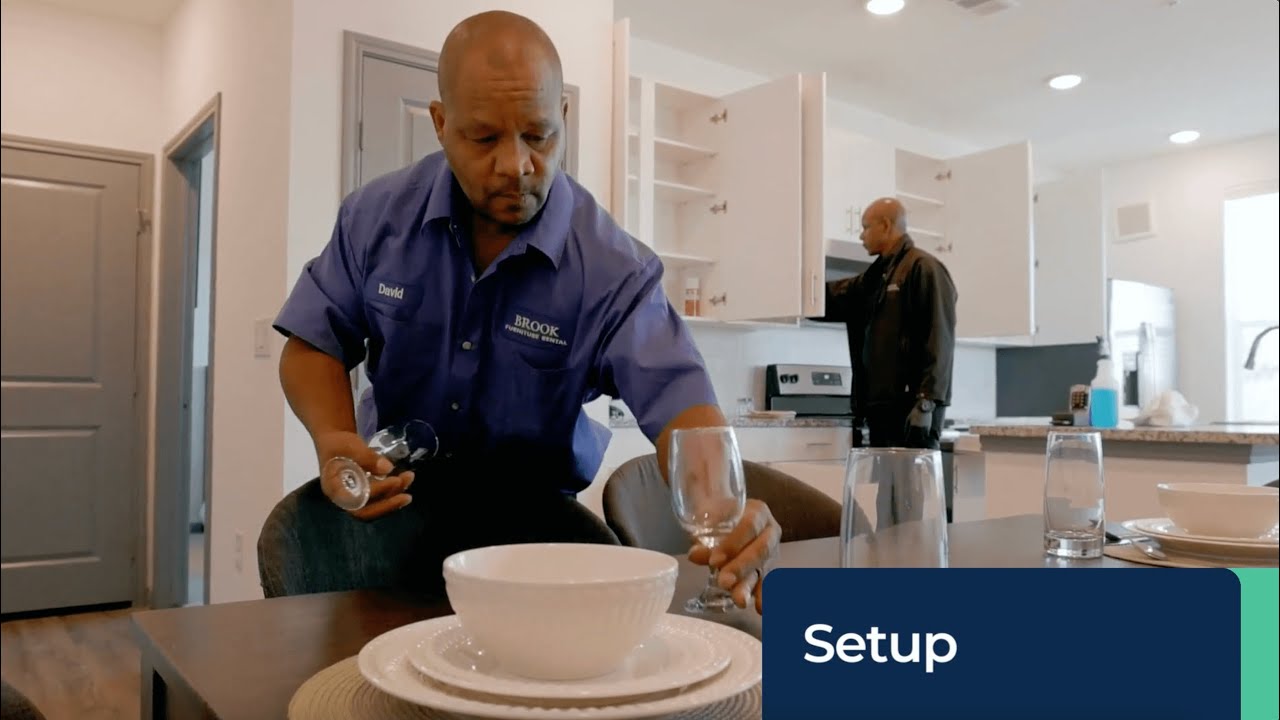 Rent With Ease Brook Furniture Rental in Action YouTube