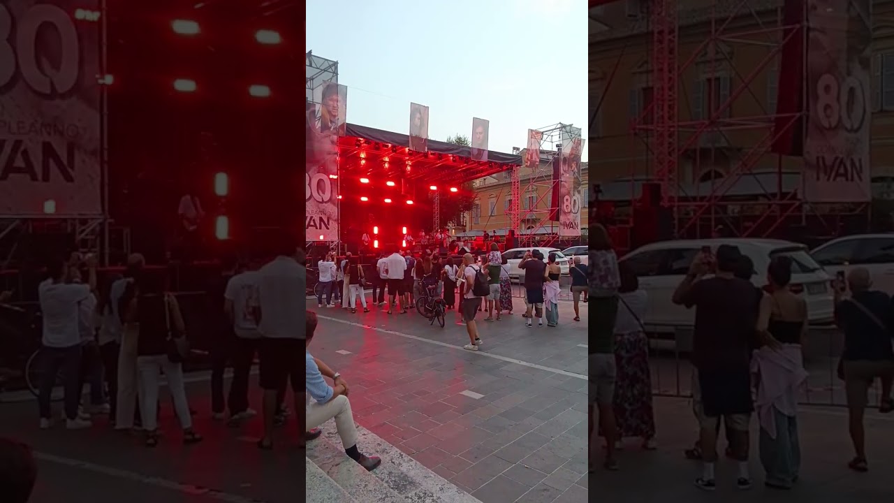 Lucio Corsi e Filippo Graziani backstage concerto Ivan Graziani 