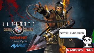 Ultimate Mortal Kombat 3 Wavenet Edition running on MAME