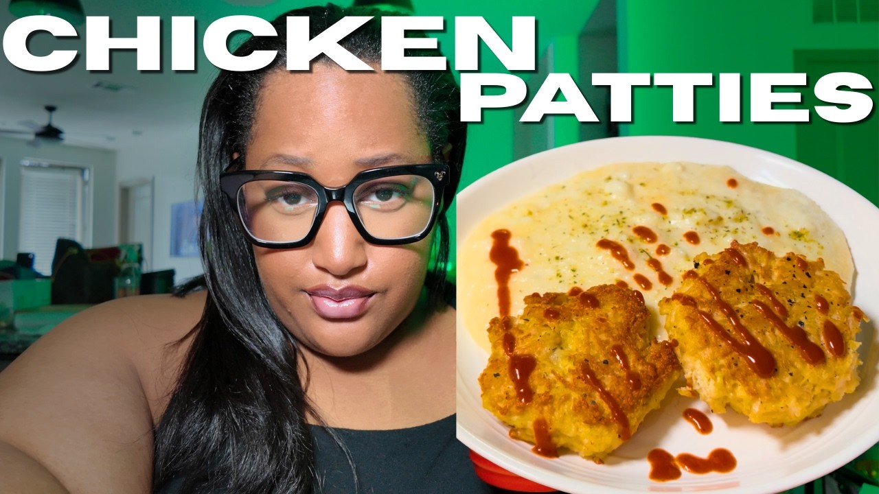 Chicken Patties with Grits for an easy weeknight dinner