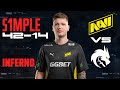 42 фрага от s1mple vs Spirit на StarLadder CIS RMR 2021 (NAVI POV)