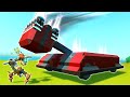 I Built a GIANT Hammer Battlebot to Battle Bots! - Scrap Mechanic Gameplay