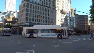 NYC Bus: Park Slope bound C40LF 243/358 B61 at Fulton St/Boerum Pl