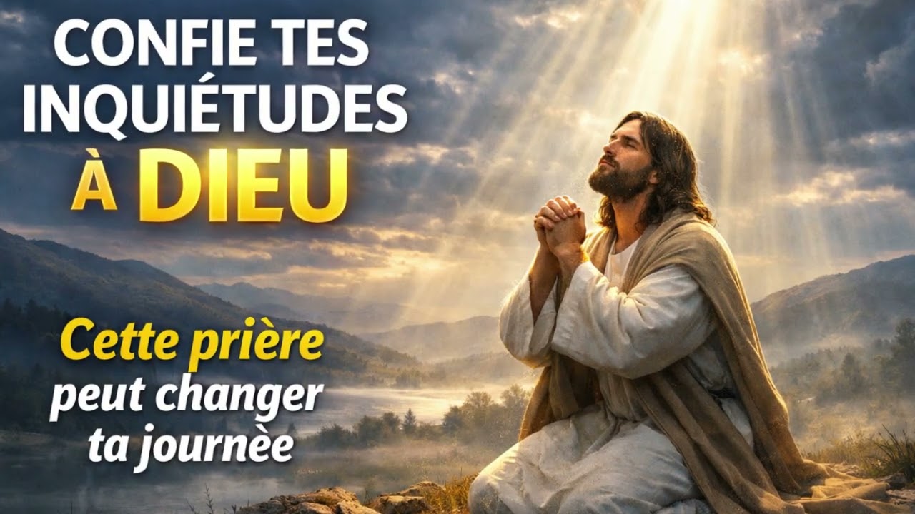 PUISSANTE PRIÈRE DU MATIN 🙏 Confie Tes Inquiétudes à Dieu et Reçois Sa Paix Aujourd’hui