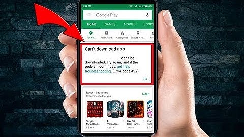 How to Fix Can’t Install App Error Code 492 In Android