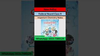 Class 9 Chemistry Chapter 9 MCQs | SLO Based Chemistry MCQs Federal Board