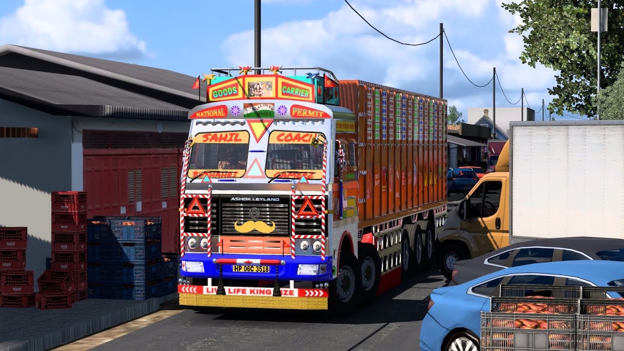 Tata 4225C Tight Road Challenge | Amazing Truck Driving Skills | ETS 2 