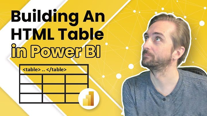 Hướng dẫn html in power bi
