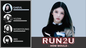 How Would IVE sing RUN2U | Line Distribution