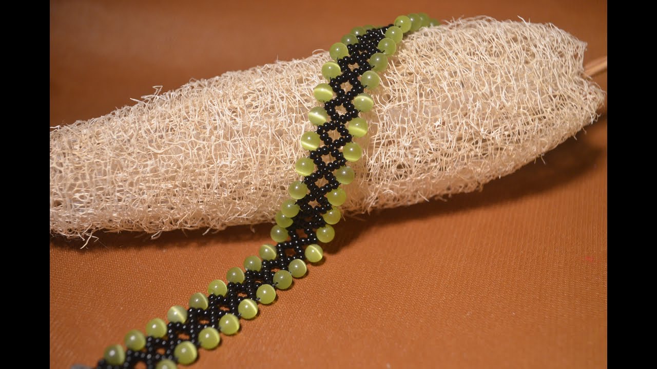 Браслет из бисера. Бисероплетение.  Мастер класс