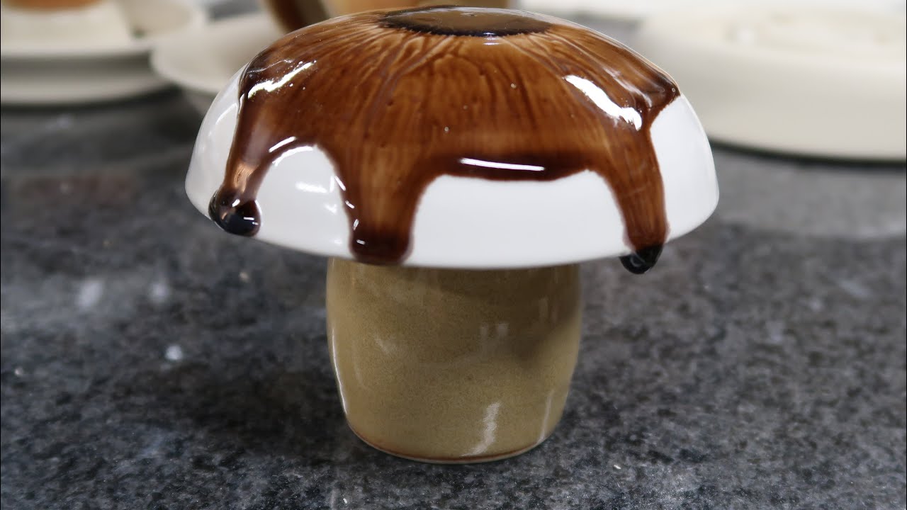 Melting Glass on Ceramic Mushrooms Experimental YouTube