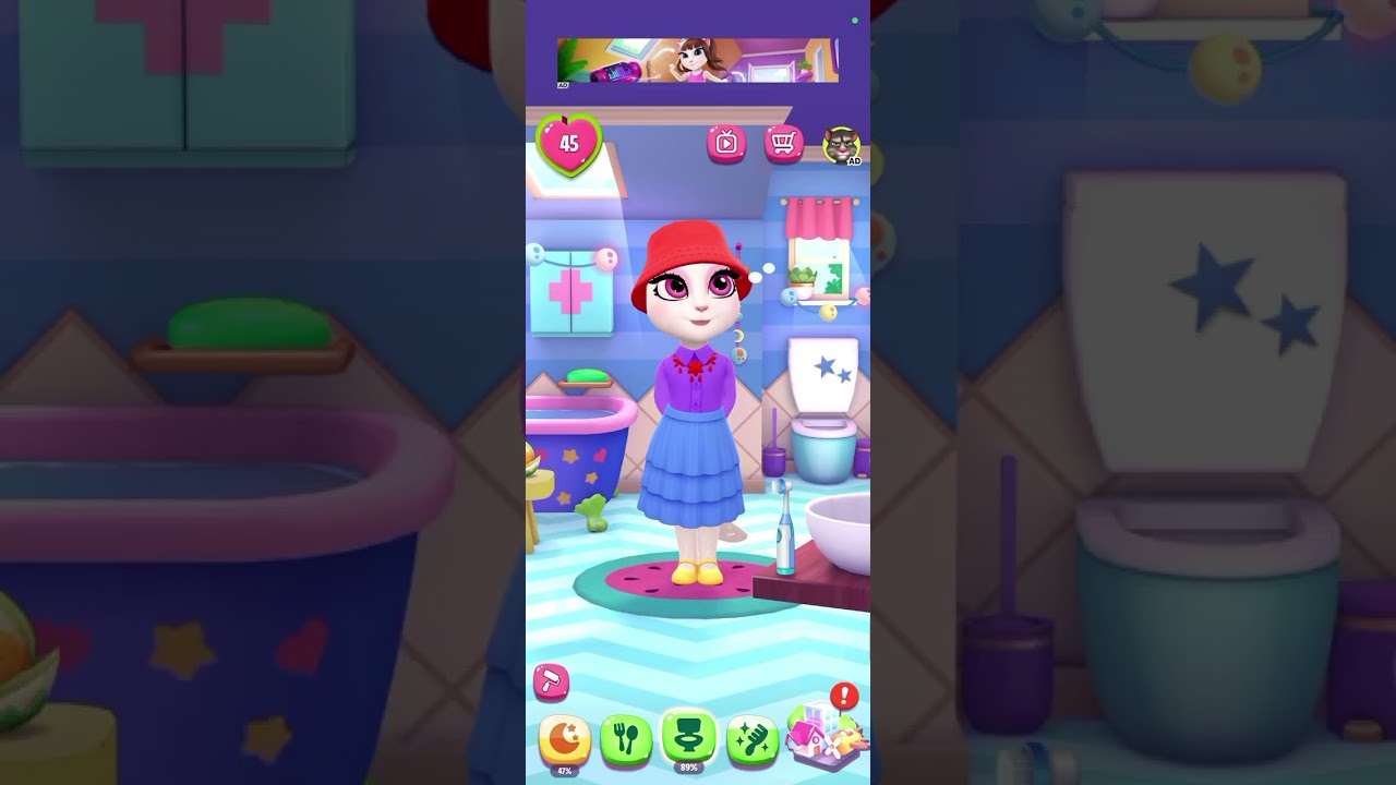 Angela is very happy to do her activities today #myangela2 #fypシ゚viral