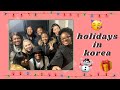 secret santa and holidays in korea // vlog