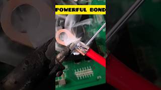 The ultimate high-power soldering trick! 🛠️⚡ SolderingIron #ElectricalWork #DIY #Satisfying #diytech