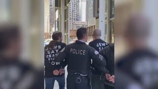More than 100 Jewish, Palestinian protesters arrested in Chicago