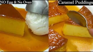 ఇంట్లో ఉన్నవాటితోనే ఈజీగా చేసుకునే పుడ్డింగ్-Eggless Custard pudding-Caramel pudding in Telugu-Rava