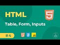 04 - HTML Basics - Table, Form, Inputs | Full Stack Web Development