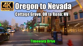 Timewarp Oregon to Nevada Drive Timelapse - Cottage Grove, OR to Reno, NV Driving Tour