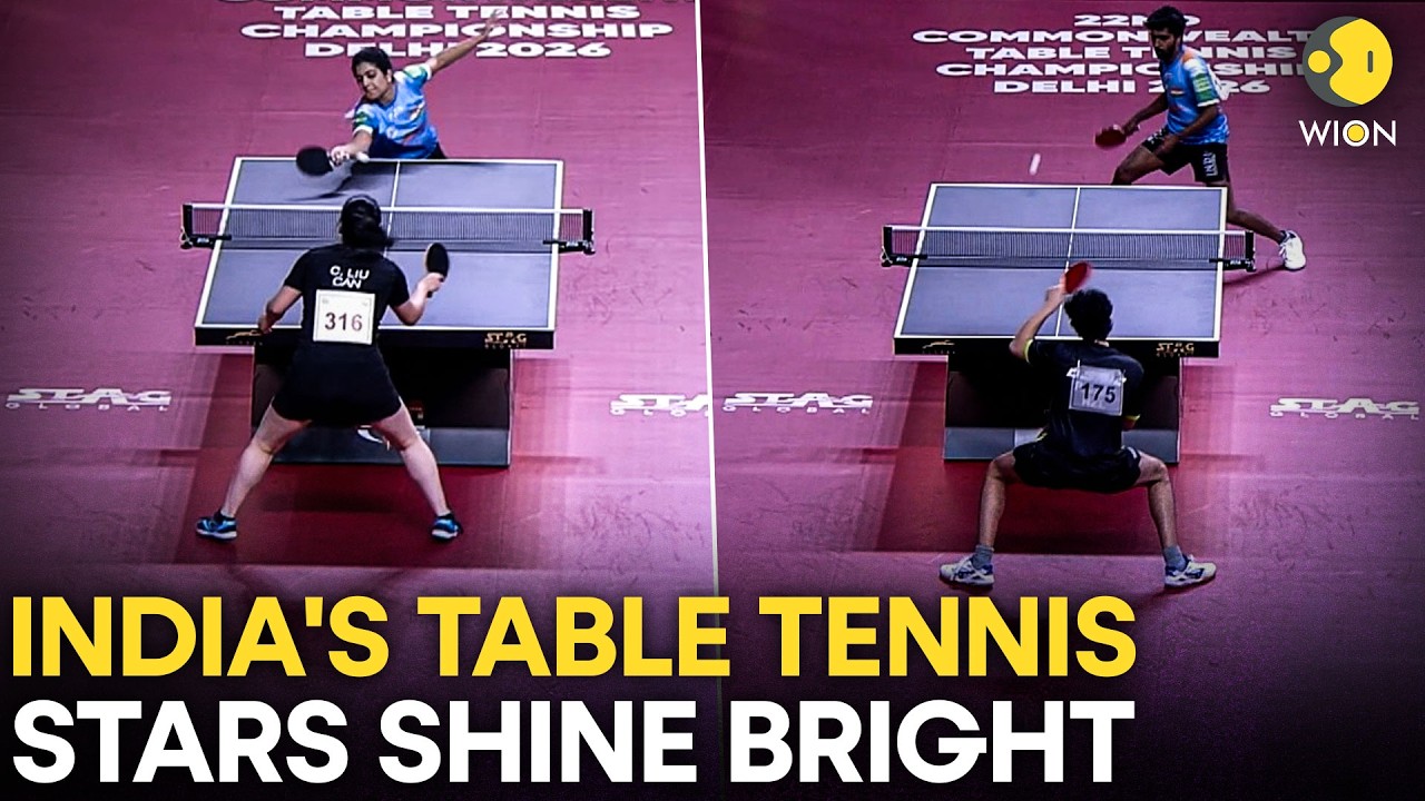 Commonwealth TT 2026: India Men and Women Deliver Clean Sweeps on Day 3 | WION