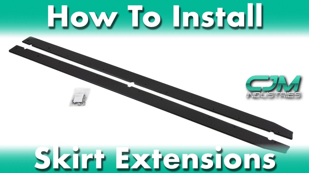 How To install CJM Side Skirt Extensions - MK7/7.5 Golf, GTI, R & Jetta / GLI