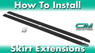 How To Install Cjm Side Skirt Extensions - Mk77.5 F, Gti, R & Jetta Gli