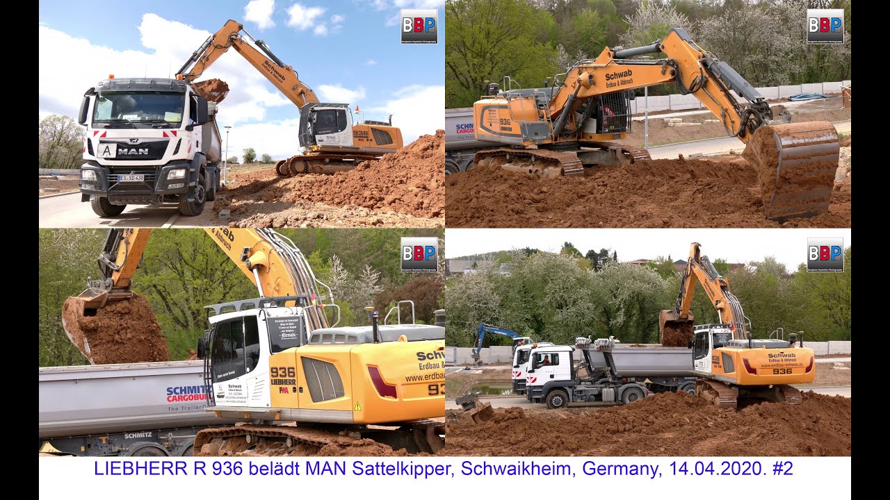LIEBHERR R 936 & MAN Tipper Trailer Trucks, Schwaikheim, Germany, 14.04.2020 #2