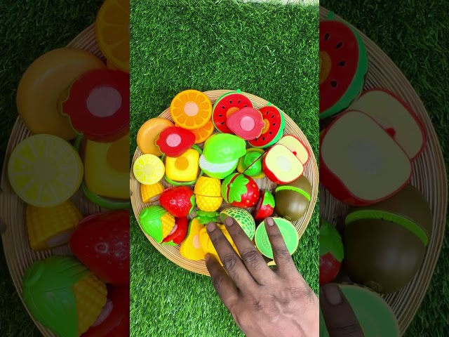 食材 野菜切り＆フルーツ切り 🍎🍇🍊🍑🍎🍕| 木製 ASMR 2