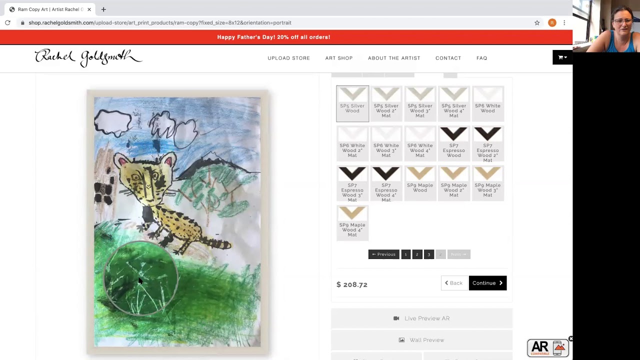 How to upload an image to my Art Shop for professional printing. YouTube