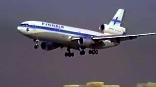 Finnair Douglas Dc10--30 Arrives At Los Angeles International Airport