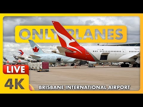 🔴 LIVE Plane Spotting @ Brisbane Airport BNE w/ James & Matty + ATC ✈️🌆🌙